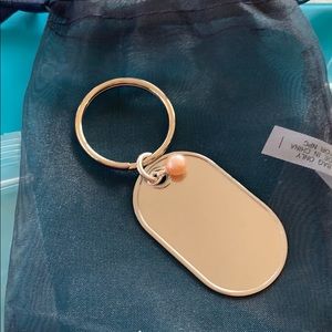 NWT - Vantel Pearls ~ Dog Tag Keyring II